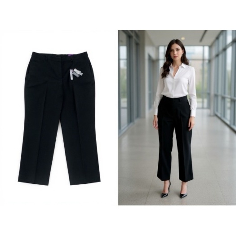 Lane Bryant Tailored Stretch Black Dress Pants Size‎ 22 Regular Women's NWT
